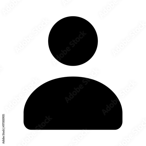 User account flat icon for apps and websites