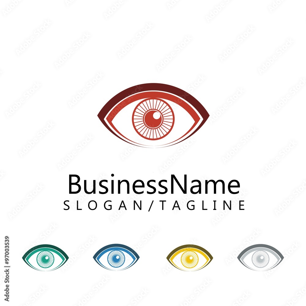 Eye vector logo icon Eye vector logo icon