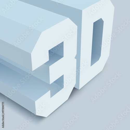 3D. Vector background.