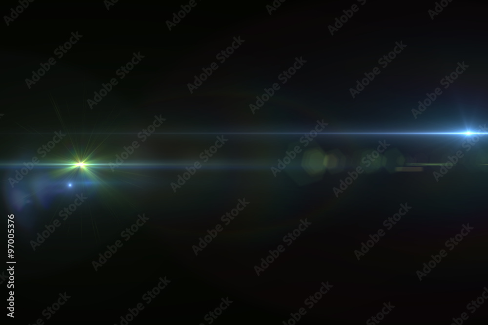 Lens flare effect Lens flare effect