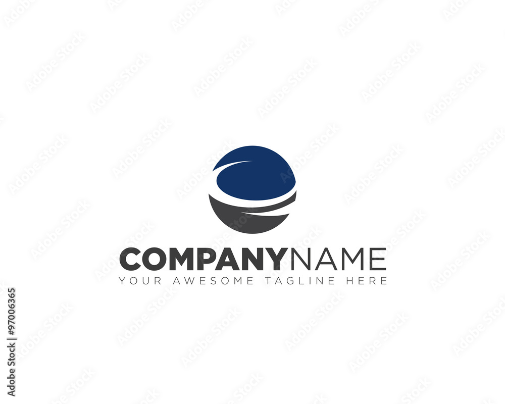 circle globe sphere vector logo circle globe sphere vector logo