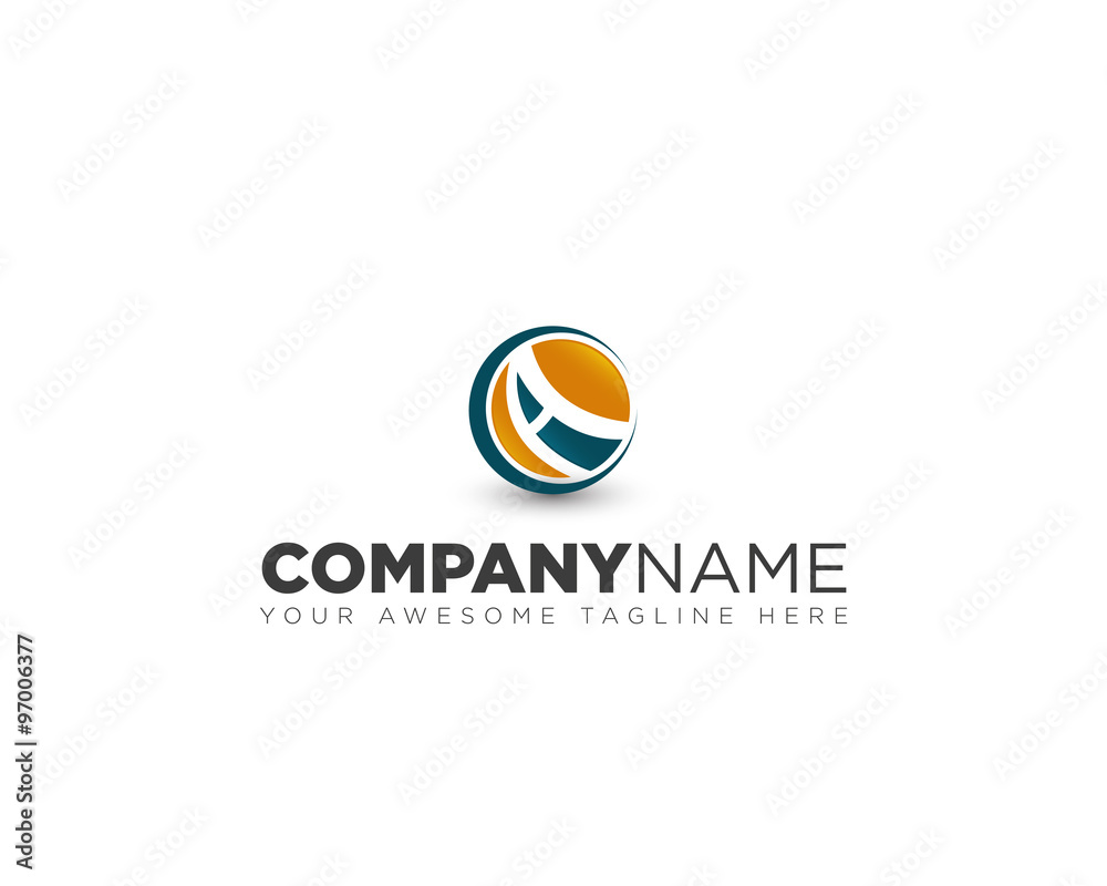 circle globe sphere vector logo circle globe sphere vector logo