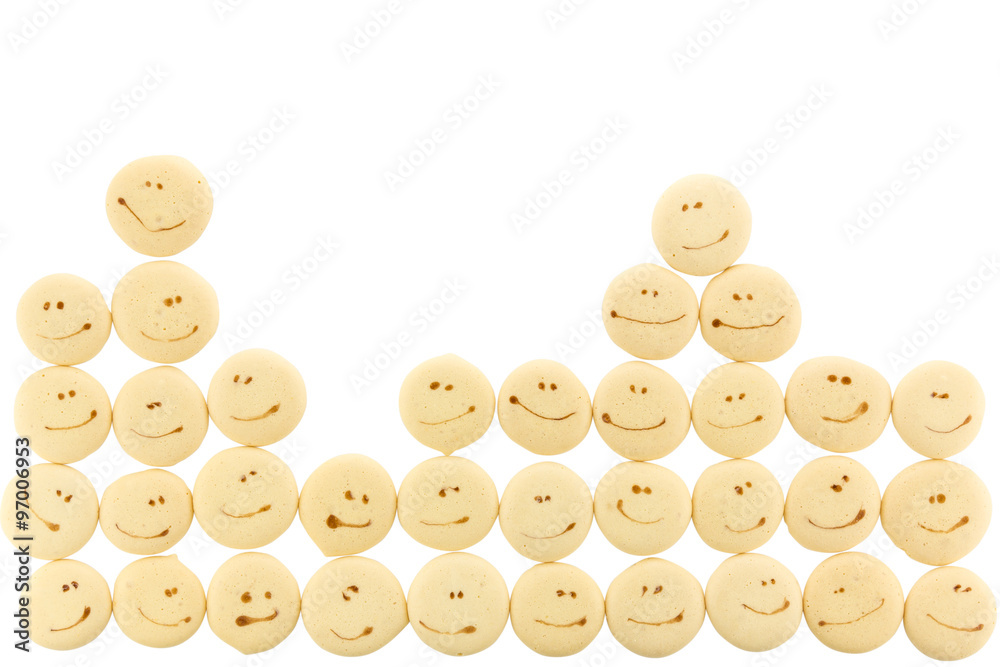 smile face on sponge drop cookie smile face on sponge drop cookie