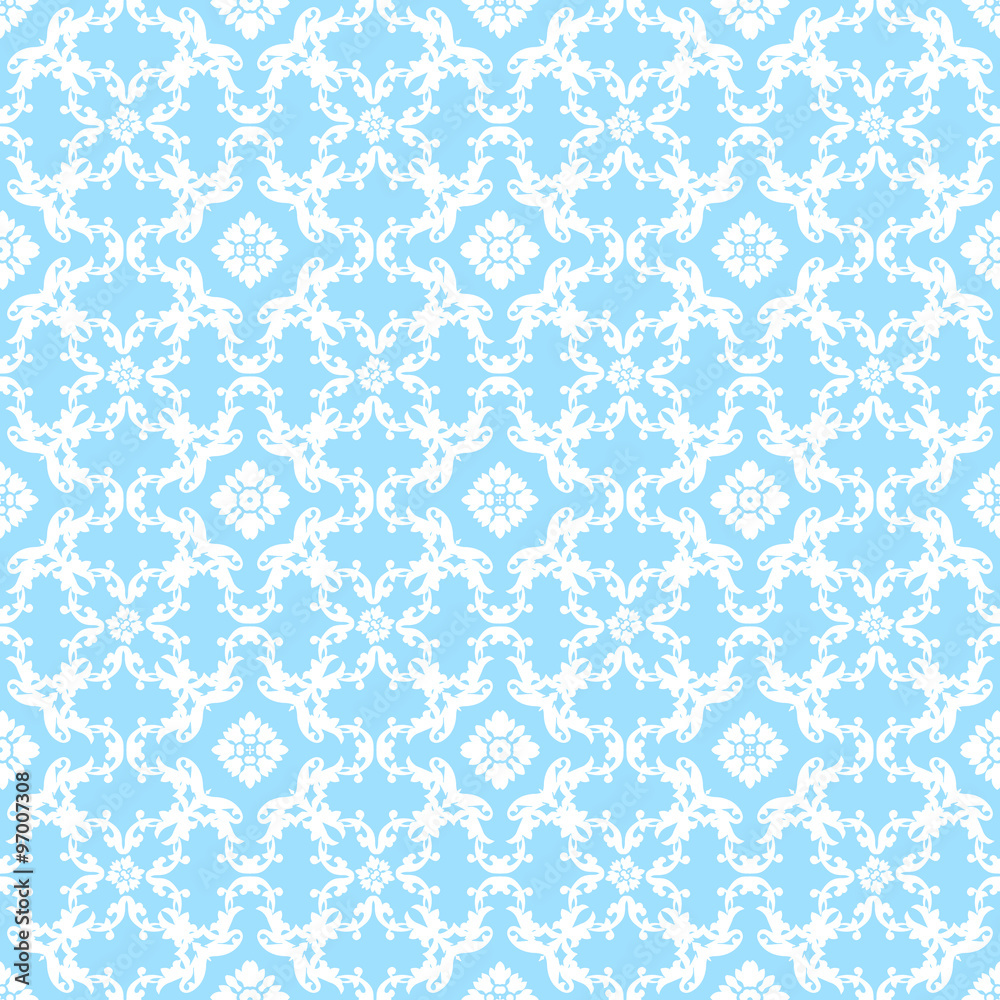  Blue decorative pattern