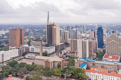 View on central business district of Nairobi  