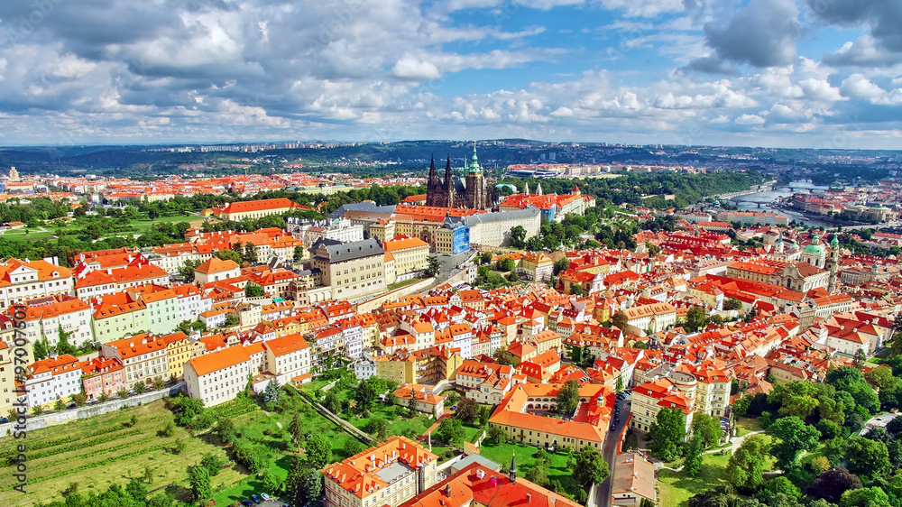 Obraz premium Area Lesser Town of Prague, near the church Saint Vitus, Ventses