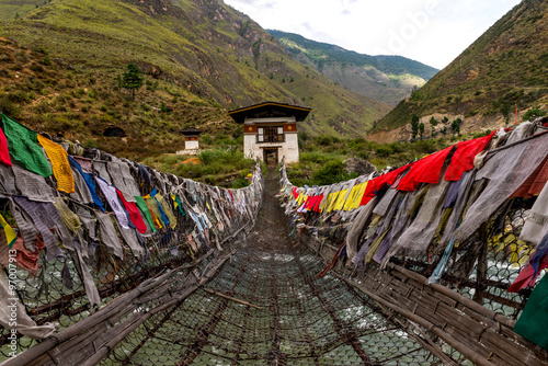 Tamchoe Monastery, Paro province Bhutan Sep 2015. photo