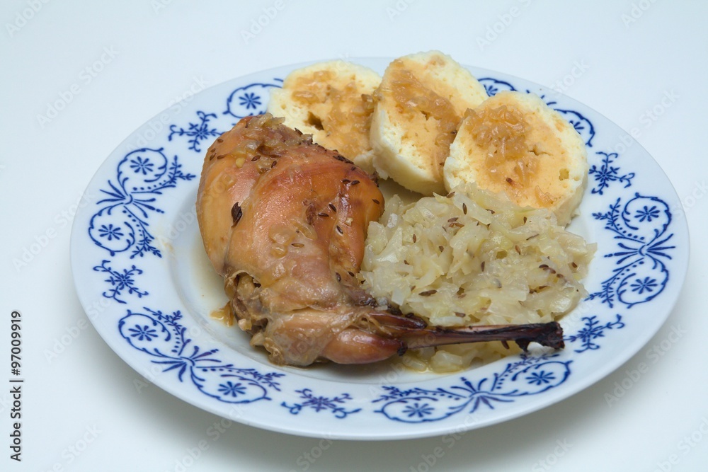 baked rabbit meat with cabbage and dumpling baked rabbit meat with cabbage and dumpling
