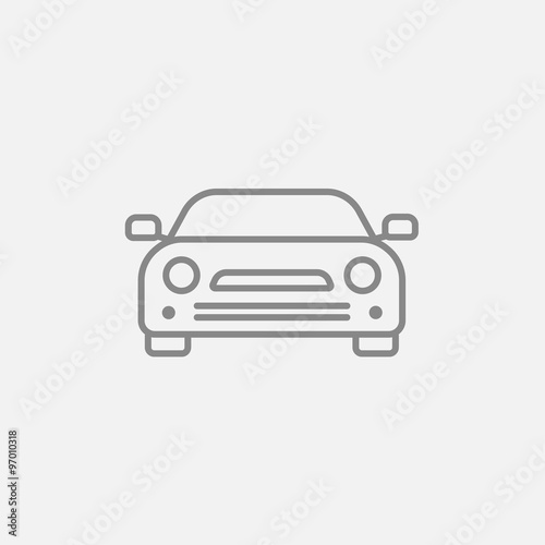 Car line icon.