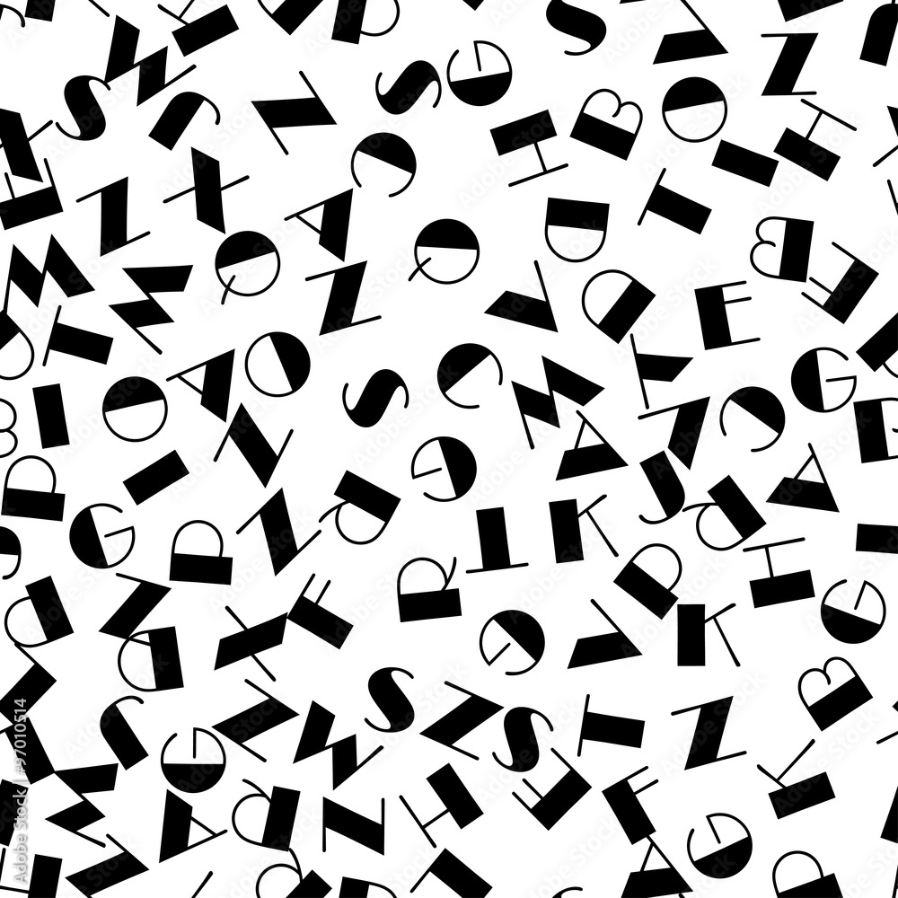Alphabet seamless pattern background.