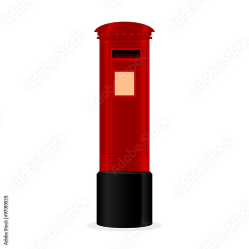 Classic red mailbox