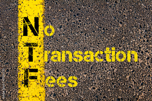 Accounting Business Acronym NTF No Transaction Fees photo