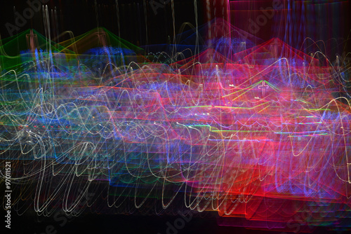Bokeh blur of light, out of focus colorful abstract for backgrou