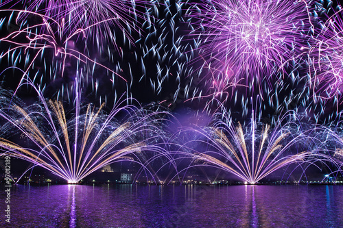 Fireworks display in Venice