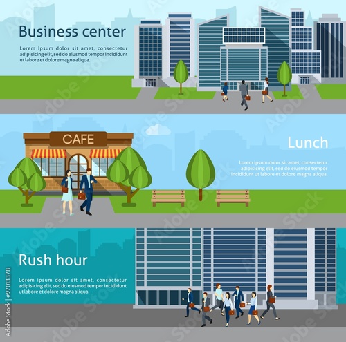 People Go To Work Banner