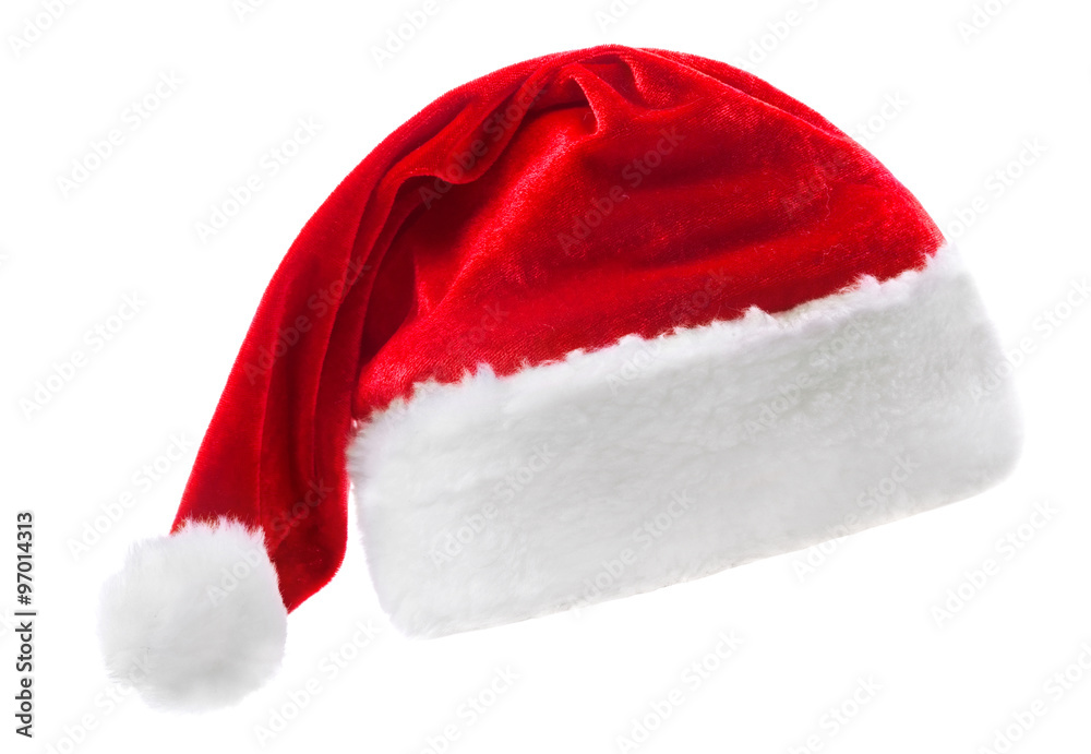 santa hat isolated on white background santa hat isolated on white background