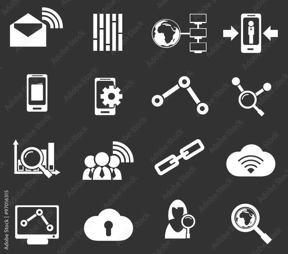 Data analytic vector icons Data analytic vector icons
