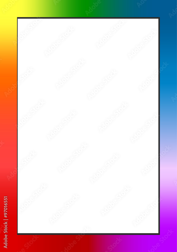 Vector colorful frame with place for text or picture