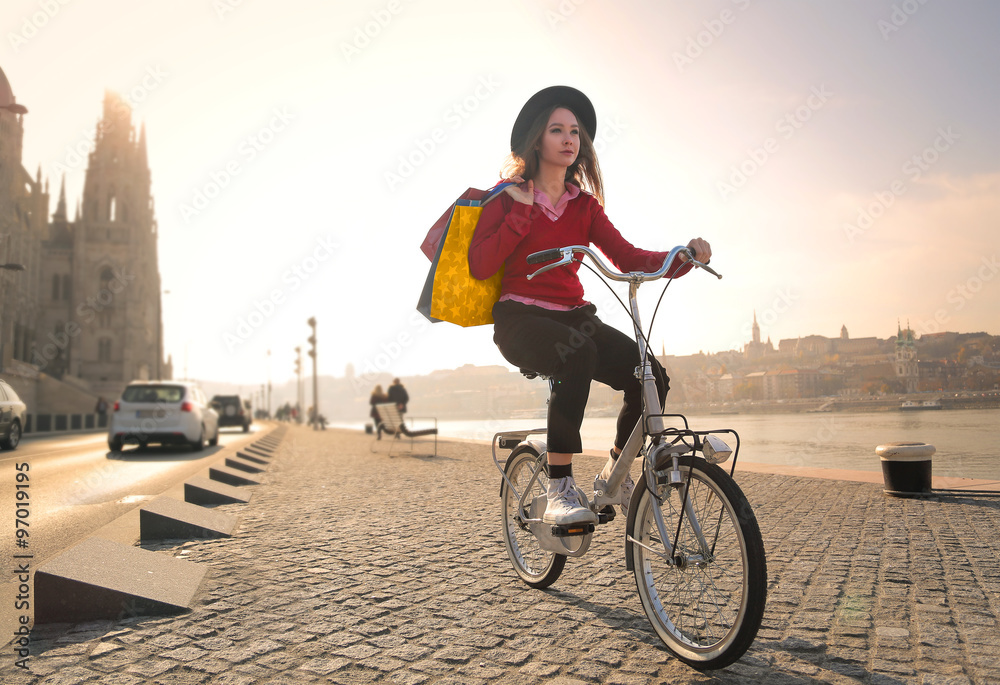 Bike ride in Budapest Stock Photo | Adobe Stock
