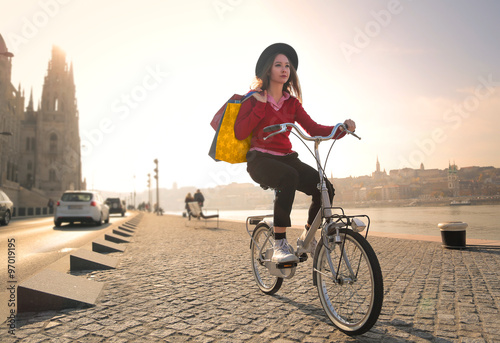 Bike ride in Budapest photo