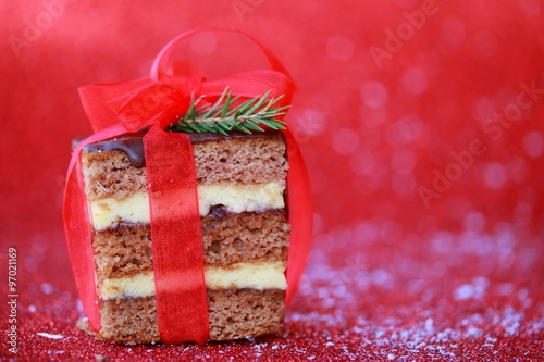 christmas traditional  cake photo