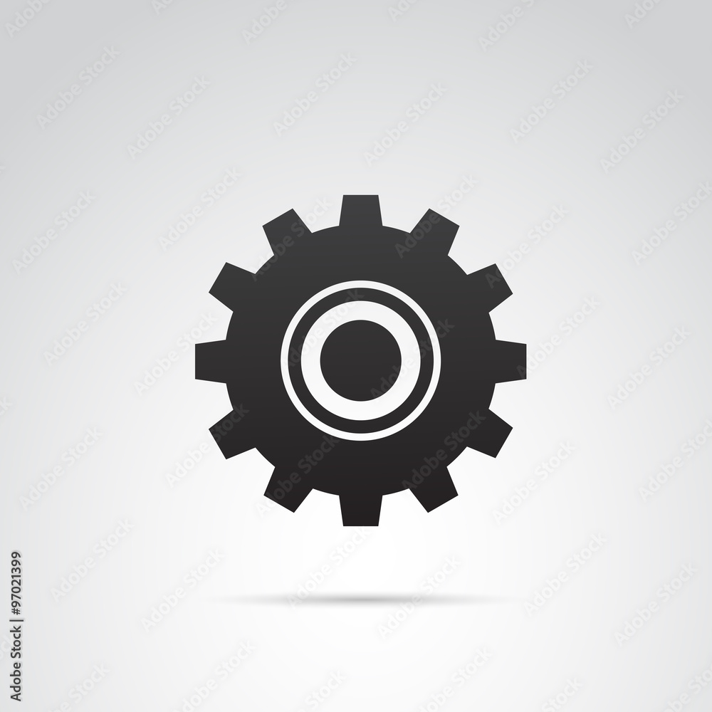 Settings vector icon. Settings vector icon.