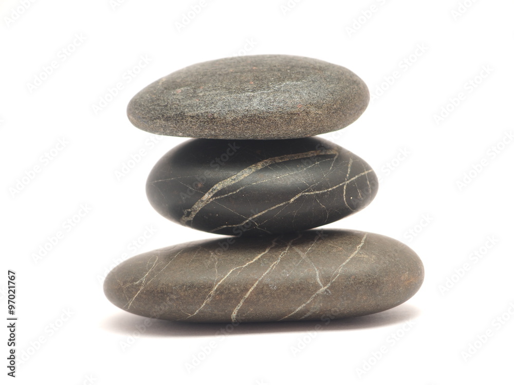 pebble on a white background pebble on a white background