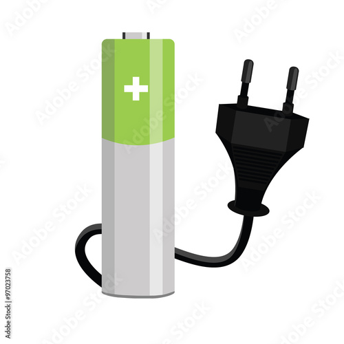 Battery and plug
