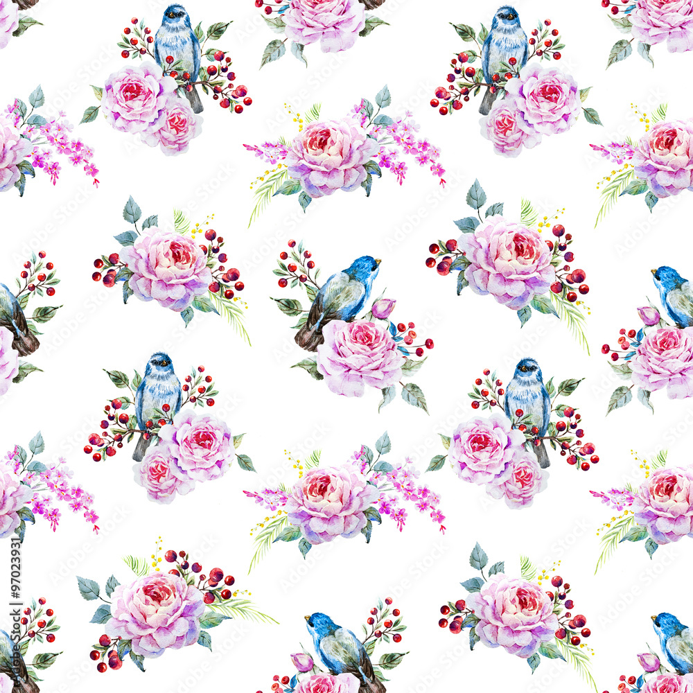 Raster bird pattern 