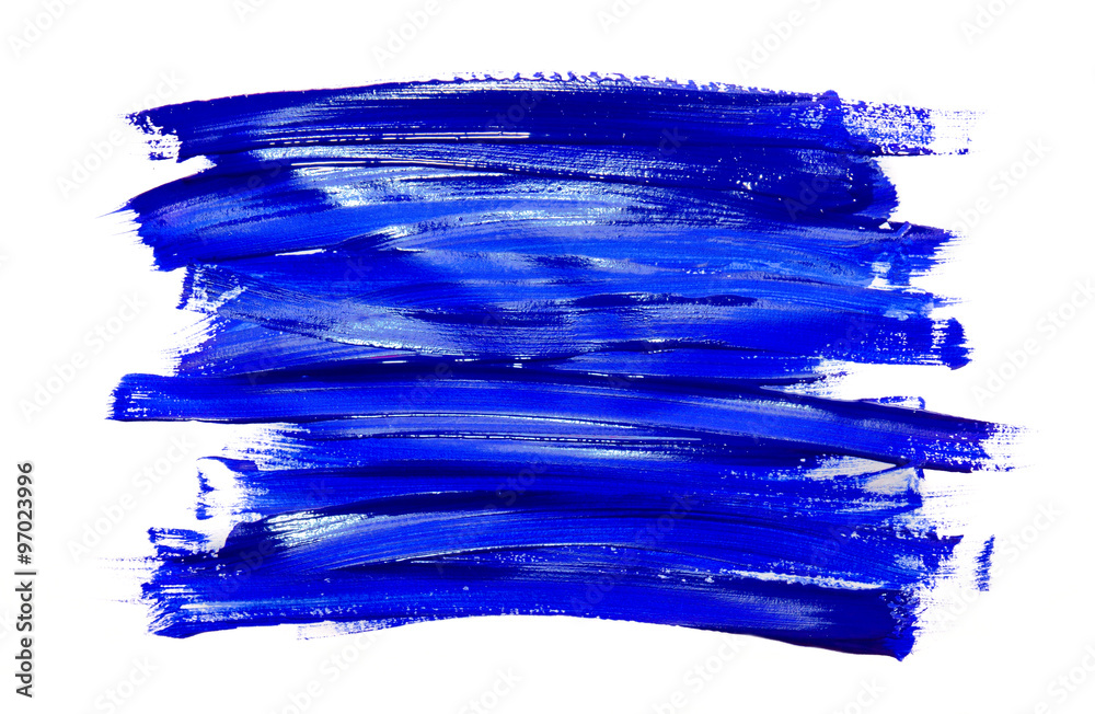 Paint brush stroke texture blue watercolor