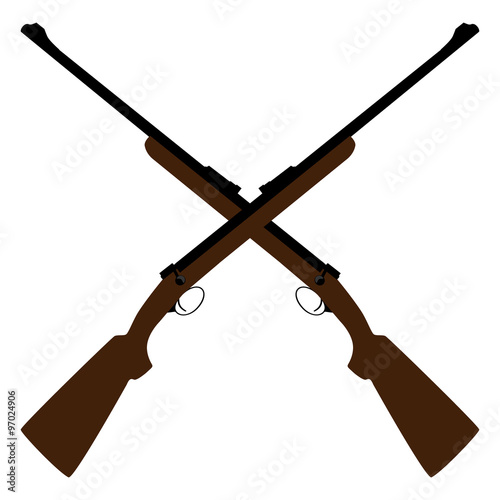 Crossed rifle