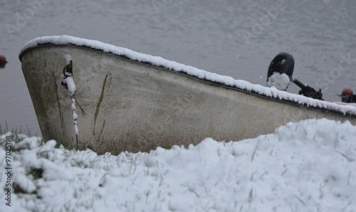 Boot im Winter photo