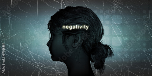 Woman Facing Negativity photo