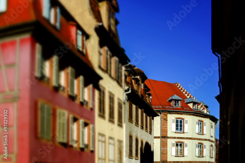 Selestat old city street view