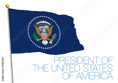 flag of the president of the united states of america