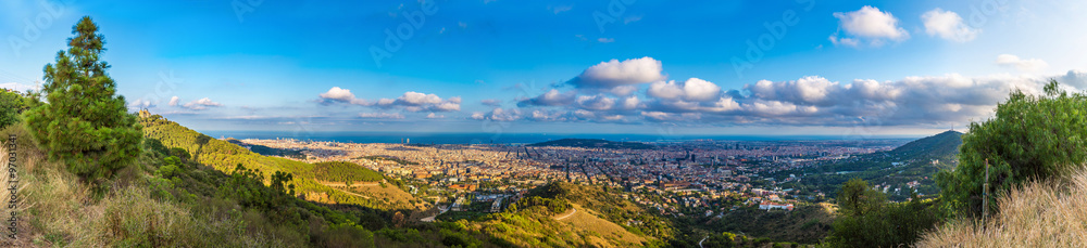 Panoramic view of Barcelona