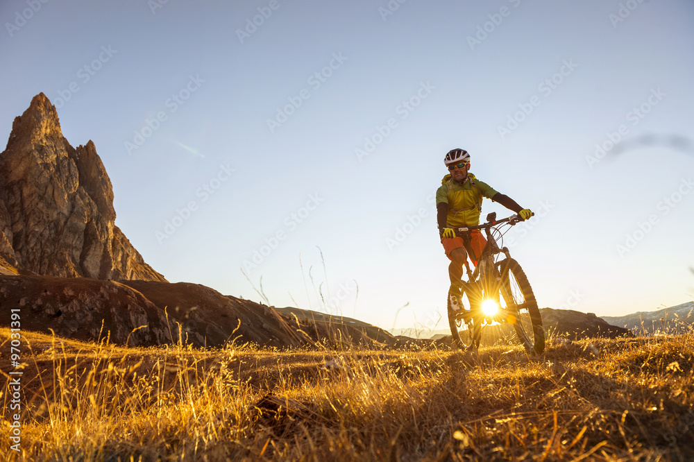 Fototapeta premium Mountain Biker