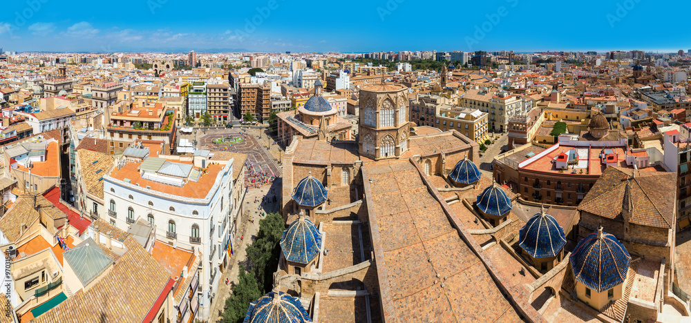 Aerial view of Valencia