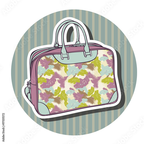 Vector travel bags