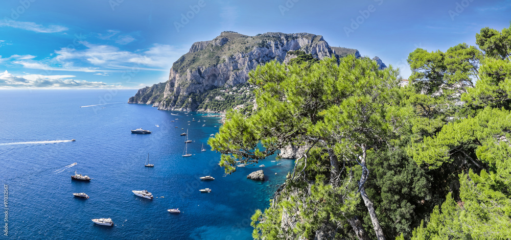 Capri island  in Italy