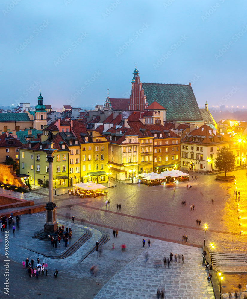 Obraz premium Panoramic view of Warsaw