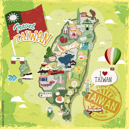 Taiwan travel map