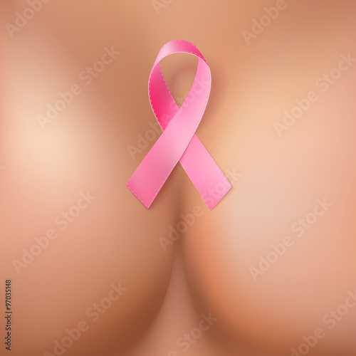 Abstract woman breast symbol