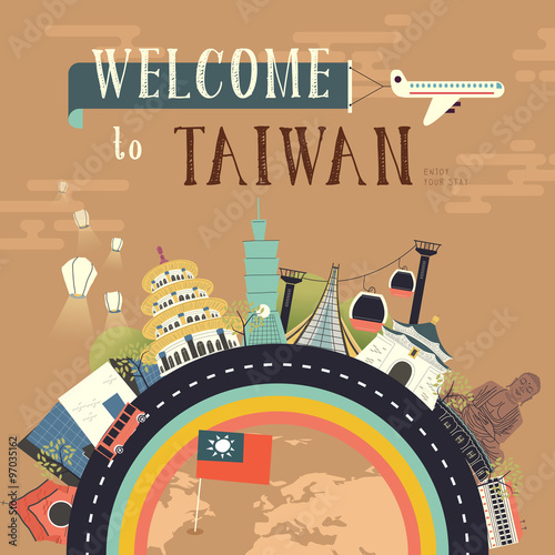 Taiwan travel poster