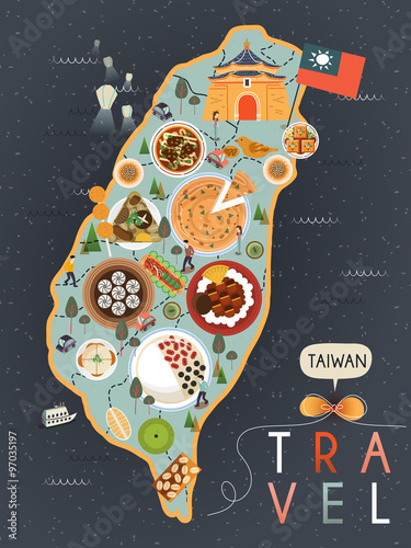 Taiwan specialties poster