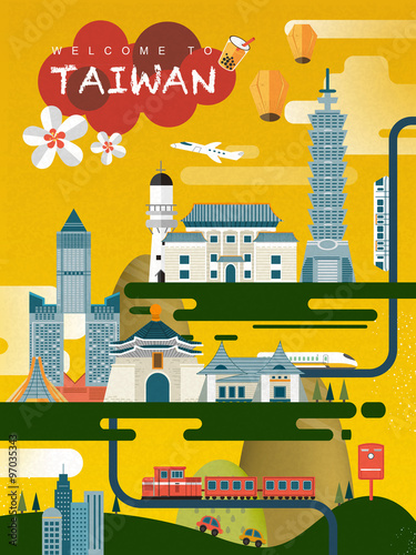 Taiwan travel poster design