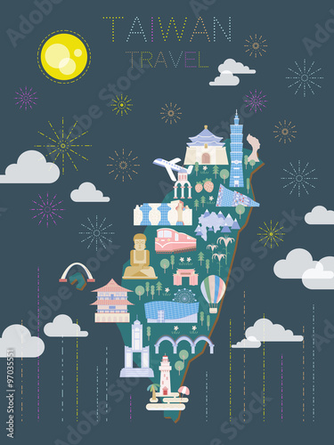 Taiwan travel poster design