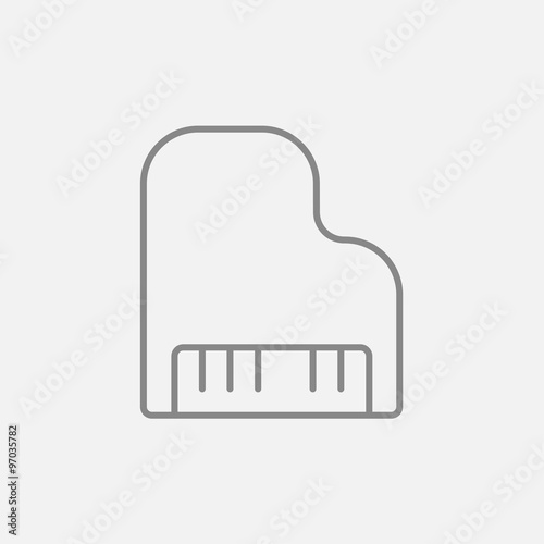 Piano line icon.
