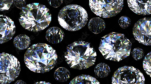 Gemstones background. Diamond