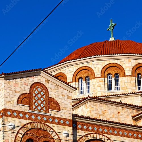 in athens cyclades greece old  architecture and greek  village t photo